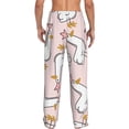 thumbnail image 3 of Sigee Goose Queen Print Men's Pajama Pants - Soft Lounge Sleep Bottoms with Elastic Waistband and Pockets-Small, 3 of 9