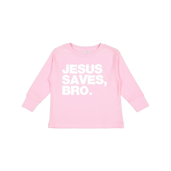 Inktastic Jesus Saves, Bro. Boys or Girls Long Sleeve Toddler T-Shirt