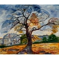 thumbnail image 3 of Edvard Munch 23x20 Black Modern Framed Museum Art Print Titled - The Oak (1906), 3 of 5