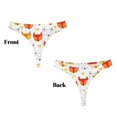 thumbnail image 3 of Balery Cute Fox with Heart Tangas de Algodón para Mujer con Estampado – Ropa Interior Sexy, Transpirable, G-string-X-Small, 3 of 6