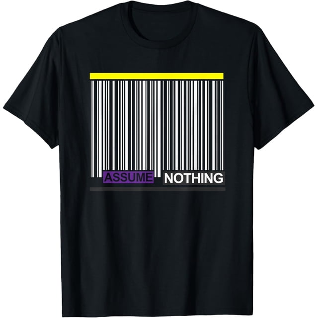 Agender - Camiseta no binaria de tercer género con bandera no binaria