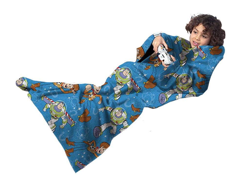 Disney Fairies Flower Party Blanket/SLEEVES Comfy Throw YOUTH 