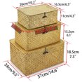 thumbnail image 3 of Contenedor de almacenamiento, caja de pan de encimera Natural, forma ovalada, algas marinas, lata antigua de madera, bote blanco y negro, mostrador de cocina púrpura oso de fresa Electrónica, 3 of 6