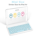thumbnail image 2 of Ultra-Slim Bluetooth rechargeable Keyboard for Mate X2 and all Bluetooth Enabled iPads, iPhones, Android Tablets, Smartphones, Windows pc - Sky Blue, 2 of 5