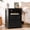 2 Drawers|Black, variant on Farmhouse Nightstand with Charging Station and 2 drawers, Rustic Wood Bed Side Tables with Open Storage Shelf, Bedroom Living Room,White
