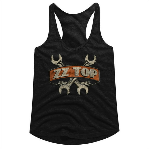 ZZ Top Wrenches Black Ladies Racerback Tank Top T-Shirt