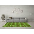 thumbnail image 3 of Ahgly Company Indoor Square Abstract Green Modern Area Rugs, 4' Square, 3 of 4