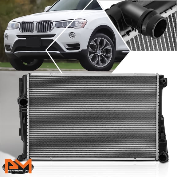 PM PERFORMOTOR Full Aluminum Core Factory Style Cooling Radiator for 11-18 BMW X3 X4 DPI-13370