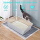 thumbnail image 5 of Caja de arena de acero inoxidable XXL 8 pulgadas profundidad extragrande para gatos grandes metal sin olor antiadherente fácil de limpiar, 5 of 8