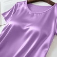 thumbnail image 3 of Kukoosong Women's Basic Crew Neck T-Shirts Solid Color Short Sleeve Pullover for Summer Casual, Everyday Essential Tee Shirt for Women, 3 of 7
