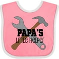 thumbnail image 3 of Inktastic Papa's Little Helper Boys Baby Bib, 3 of 4