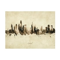 Michael Tompsett 'Nairobi Kenya Skyline Vintage' Canvas Art