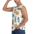 thumbnail image 3 of Daiia Colorful Insects Printed Men's Tank Tops,Casual Soft Sleeveless Gym Muscle Shirts Bodybuilding Tee-X-Large, 3 of 8