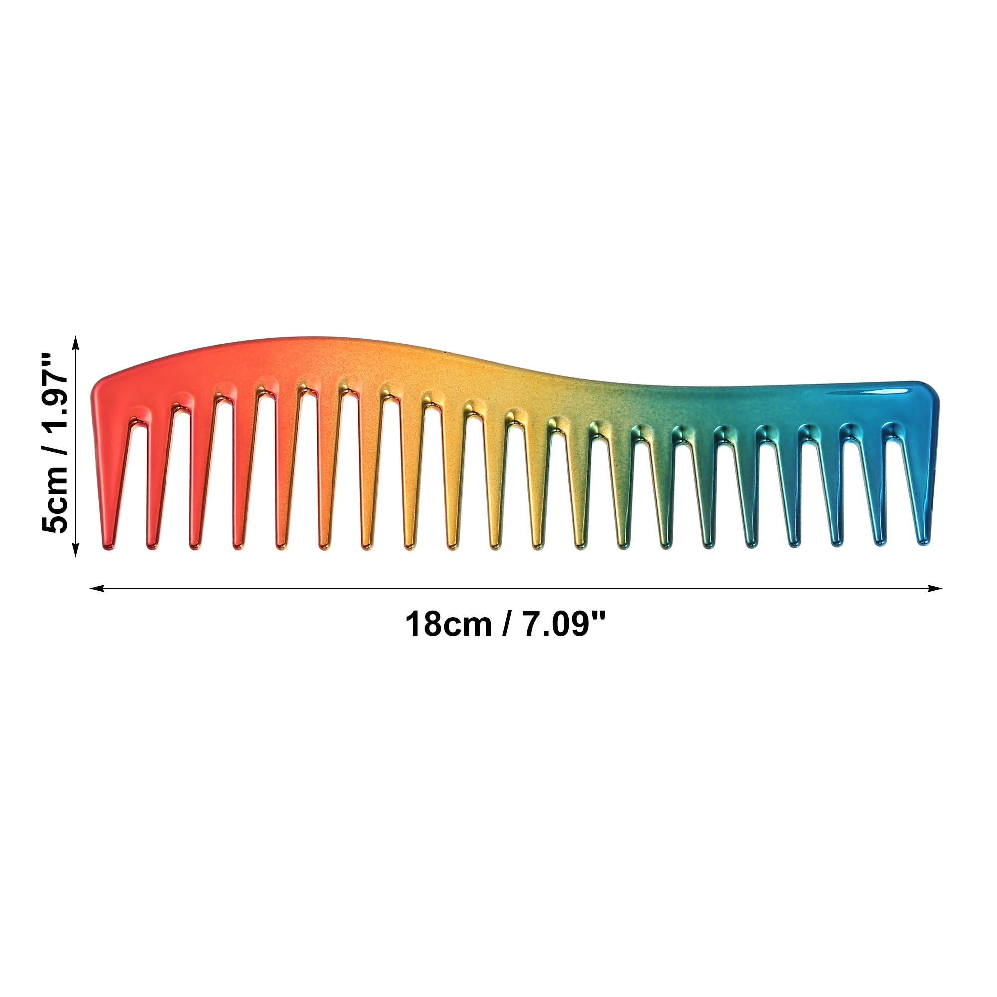 Unique Bargains Wide Tooth Hair Comb All Purpose Detangling Styling Comb Plastic Multicolor