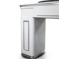 thumbnail image 6 of NAPA Manicure Table, Nail Station for Beauty Salon Furniture & Equipment, Marble Top & 1UV Hole, Modern White/Silver, 6 of 8