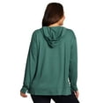 thumbnail image 2 of RBX Active Women's Plus Size V-Neck French Terry Hoodie Tunic Sweatshirt, 2 of 5