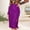 Purple, variant on Generic Women's Sparkly Sequin Skirt High Waist Side Split Bodycon Pencil Midi Skirts Sexy Elegant Cocktail Party Skirt