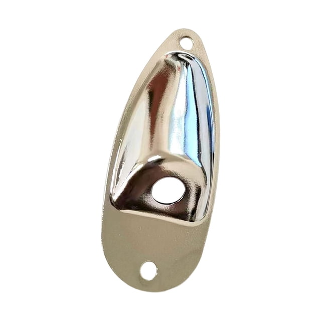 Conector de entrada de guitarra estilo barco de metal grueso para piezas accesorias