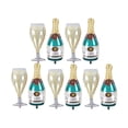 thumbnail image 2 of 5 juegos de globos de botella de cerveza, globos de cerveza de papel de aluminio reutilizables, lindos globos con alcohol a la moda para hombres para fiesta de cumpleaños, 2 of 8