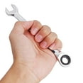thumbnail image 3 of 10mm Dual Heads Ratchet Combination Wrench Spanner (Silver), 3 of 3