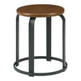 thumbnail image 5 of Walker Edison 18" Metal and Wood Round Kitchen Stool - Dark Coffee/ Black, 5 of 10