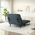 thumbnail image 3 of Jopath Convertible Chair Bed, Tri-Fold Sofa Bed with Adjustable Backrest & Pillow, Leisure Chaise Lounge Couch with Sturdy Iron Frame for Home & Office, 3 of 8