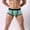 c03Green, variant on Men's Solid Color Sports Breathable Boxer Briefs U Shaped Pouch Space High Stretch Shorts Briefs Boxers Blue L