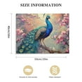 thumbnail image 3 of ONETECH Fantasy Peacock Canvas Wall Art Framed Poster Retro Painting for Home Wall Decor, 3 of 6