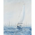 thumbnail image 3 of OToole, Tim 12x14 Black Modern Framed Museum Art Print Titled - Sailing Upwind I, 3 of 5