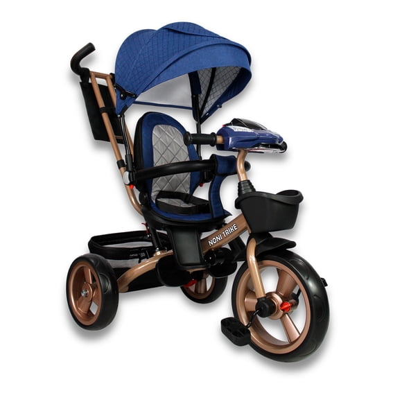 Triciclo Premium Con Empuje Capitonado Y Sonido Noni Is-x1