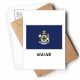 thumbnail image 1 of American State Flag Contour Maine Postcards Envelopes Blank Note Cards Mailing, 1 of 4