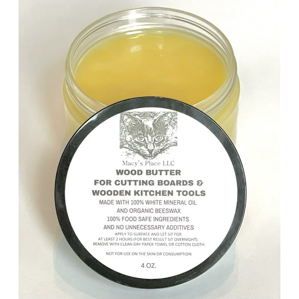 Macy's Place Wood Butter for Cutting Boards and Wooden Tools 4oz