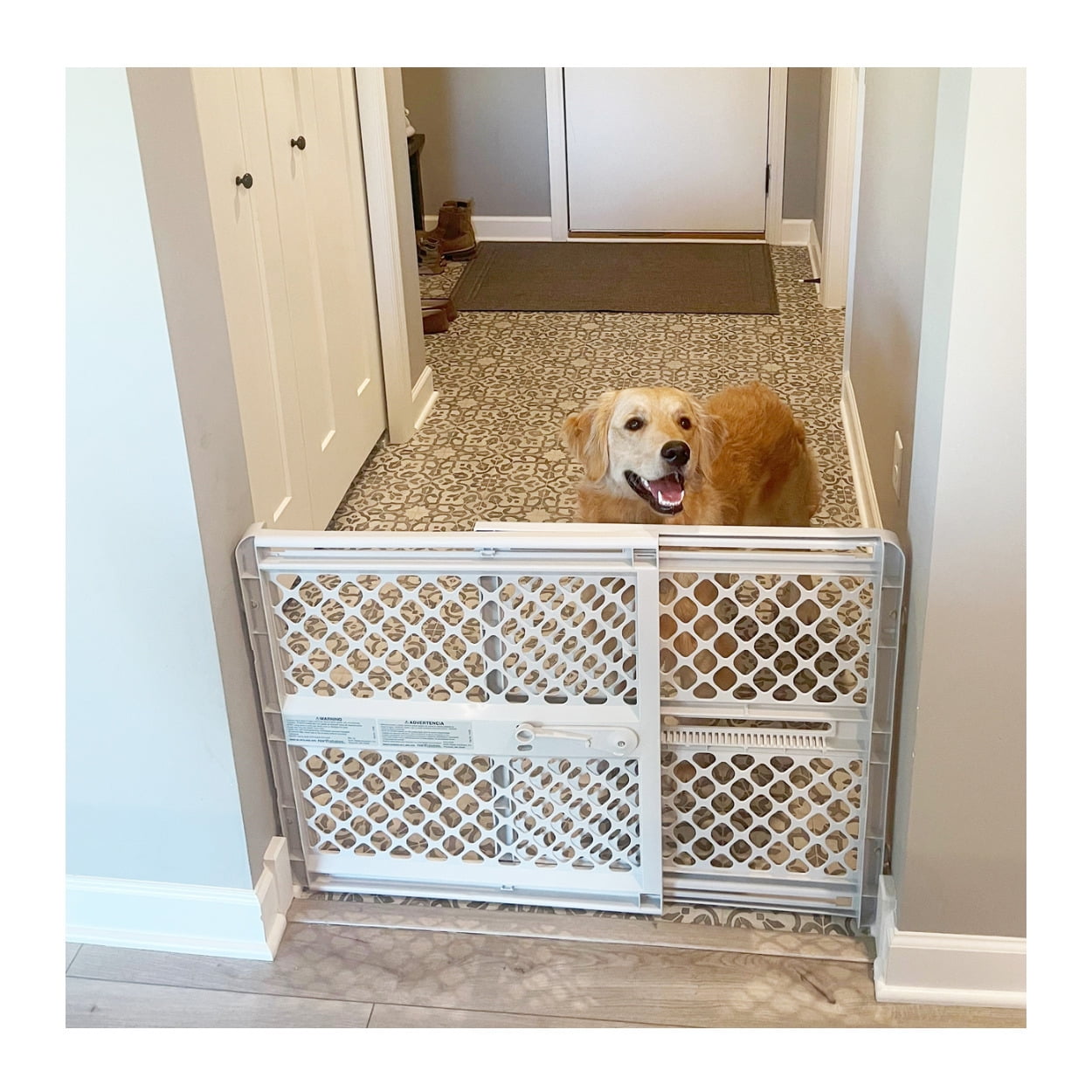 Nuth'N Nyce – Out The Gate North States MyPet Ultimutt Walk Thru Pet Gate with Auto Close