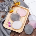thumbnail image 7 of 6pcs Nail Art Palette Nail Art Polish Mixing Palette 3 Color Gel Display Board Golden Edge Resin Manicure Display Gel Color Drawing Display for Nail Salon Home Use, 7 of 7