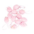 thumbnail image 4 of 12 piezas de decoraciones de Pascua, huevos de espuma de 1,2x1,5 pulgadas, encantadores para ventana, puerta, decoración de pared, accesorios ligeros Rosa Macarena Huevos de Pascua, 4 of 8