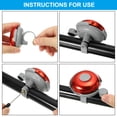 thumbnail image 4 of Uxcell Classic Bike Bell, Mountain Bicycle Accessories Loud Crisp Clear Sound for Adults, Red 2 Pack, 4 of 5
