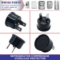 thumbnail image 4 of Whole Parts Refrigerator Compressor Overload Protector Part # 6750CL0001D - Replacement & Compatible With Some LG and Kenmore Refrigerators, 4 of 7