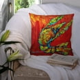 thumbnail image 3 of Carolines Treasures MW1134PW1414 Crawfish Hot Craw Canvas Fabric Decorative Pillow  14Hx14W multicolor, 3 of 4