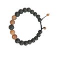 thumbnail image 1 of Fashion Matching Bracelets Adjustable Black Matte Rocks Diffuser Bracelet Prayer Beads Women Accessories Gifts for Men Coffee, 1 of 6