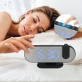 thumbnail image 3 of Unique Bargains Projection Alarm Clocks for Deep Sleepers Black Blue, 3 of 6
