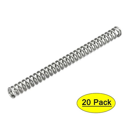 

0.5mmx3mmx40mm 304 Stainless Steel Compression Springs 20pcs