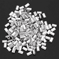 thumbnail image 2 of M1.5 Wire Rope Aluminum Ferrule Cable Ties Crimp Wire Rope Chuck Aluminum Jacket 800 Pieces, 2 of 7