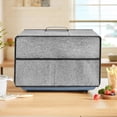 thumbnail image 4 of Dust Cover for Microwave Oven, Microwave Oven Cloth Cover with Front Pocket,Gray, 4 of 7