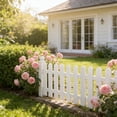 thumbnail image 1 of Garden Fence Border White Plastic Mini Edging for Flower Beds, Easy Install Decorative Yard Fence for Garden, Lawn, Paths, Pet Protection, 1 of 6