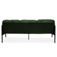 thumbnail image 6 of Newboti Furniture 3 Seater L-Shaped Green Polyester Fabric Sofa with Ottoman, Modern Upholstered Sofa, Comfy Small Couches for Small Space Living Room, Bedroom, Office, Apartment 96076, 6 of 10