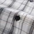 thumbnail image 3 of RUTAYY Men's Shirts Plaid Hooded Long Sleeve Lightweight Casual Button Up Everyday Wear Outdoor Activities Travel Elegant Blouse, 3 of 9