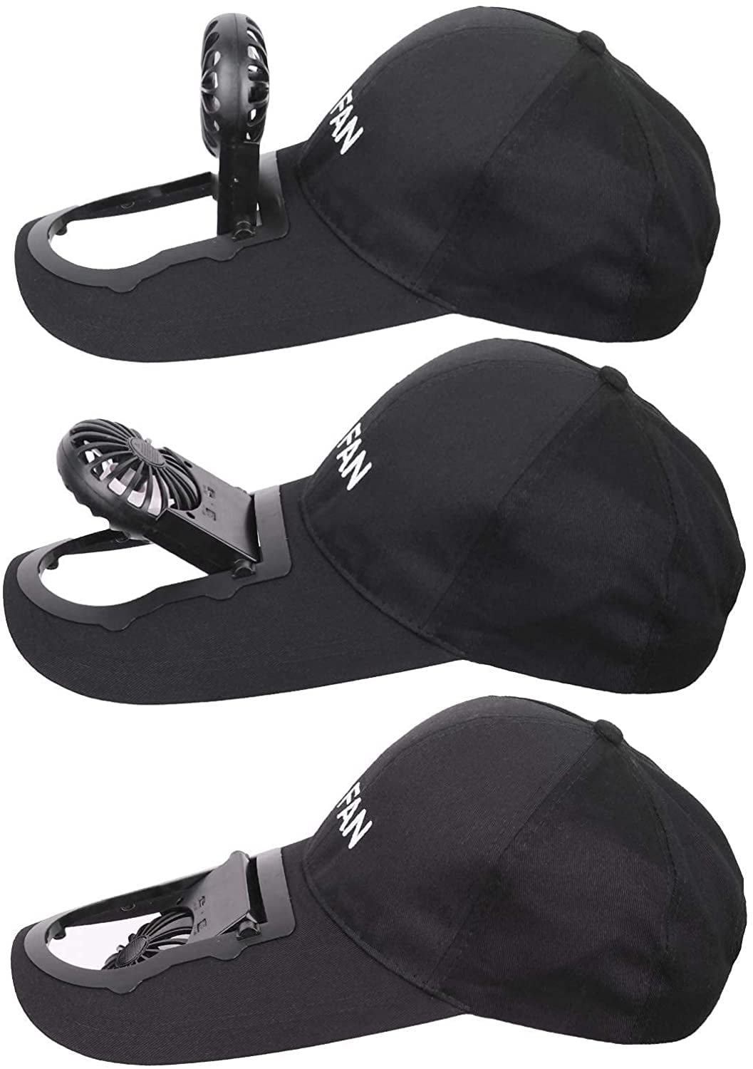 Sun Hats Unisex-Adults USB Charging 3-Speed Fun Baseball Cap Fan Hat 