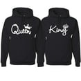 thumbnail image 2 of Wild Bobby Queen King Matching Cute Gift Idea Anniversary Wedding | Matching Couples Set Hoodie Couples Sweatshirt, Mens L-Womens M ,, 2 of 4