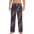 thumbnail image 1 of Kdxio Dice Pattern Men's Pajama Pants, Elastic Waist with Drawstring and Pockets, Comfortable Loungewear-XX-Large, 1 of 6