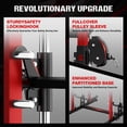 thumbnail image 6 of Allivate Smith Machine,2000lb All-in-One Squat Rack with Smith Bar and Attachments, Multi-Function Power Cage with Dual Pulley Cable Crossover System,Workout Machine for Home Gym, 6 of 10